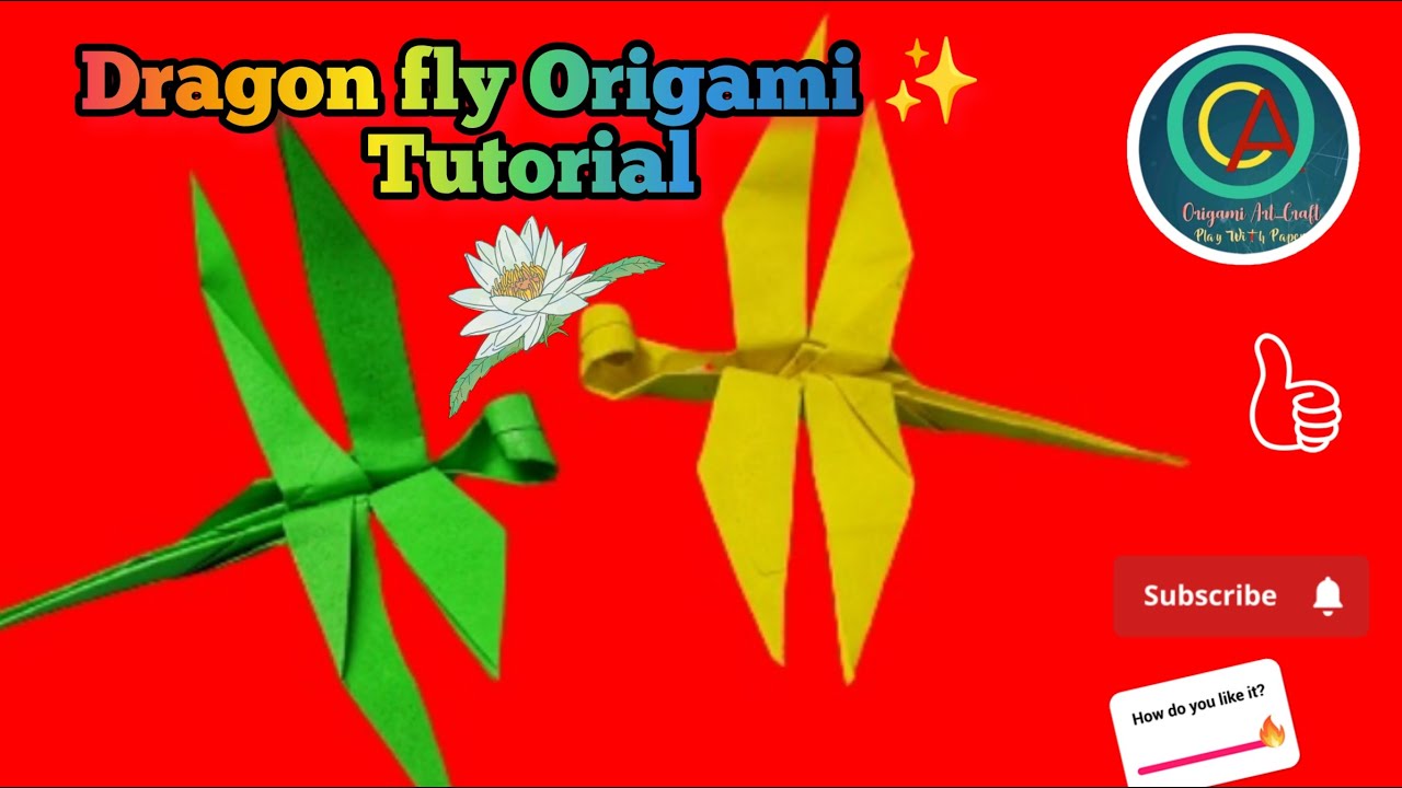 How to Make Dragonfly Origami Step by Step: Easy Dragonfly Origami Tutorial