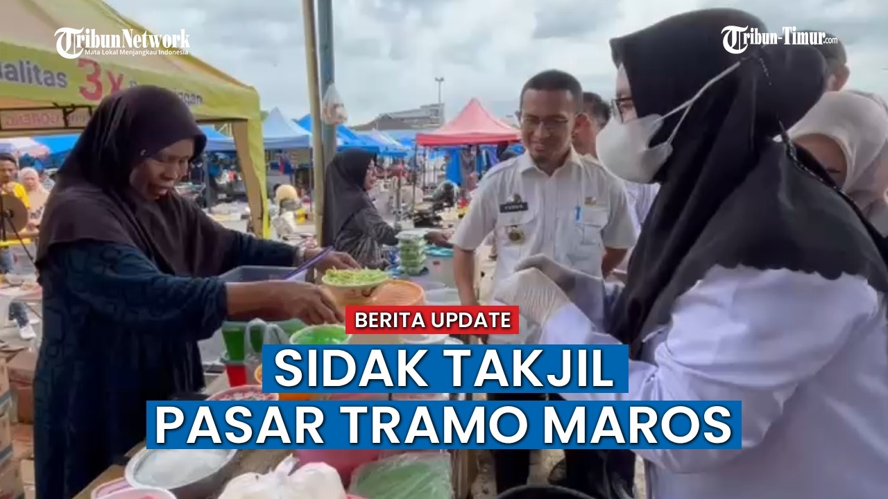 Hasil Sidak Takjil di Pasar Tramo Maros: 24 Sampel Negatif Bahan Berbahaya