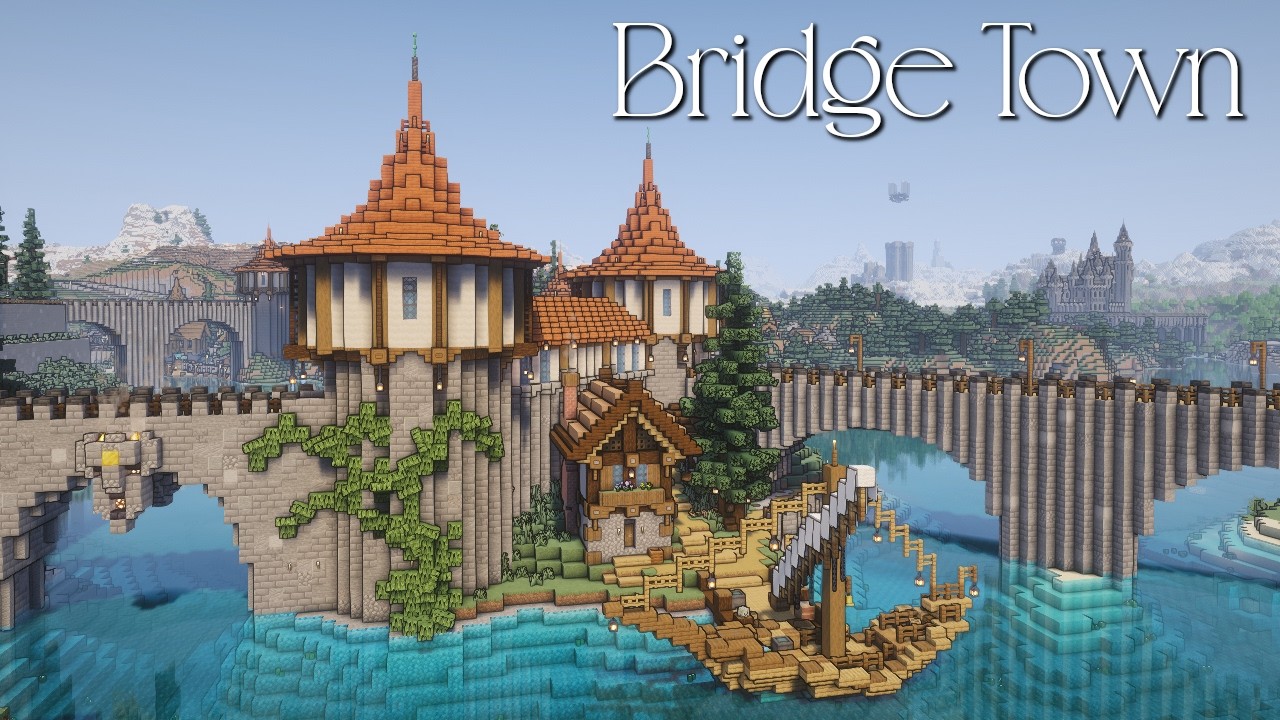 Four years building a Minecraft city. My Long-Term Project: Bridge Town. Chapter 1.