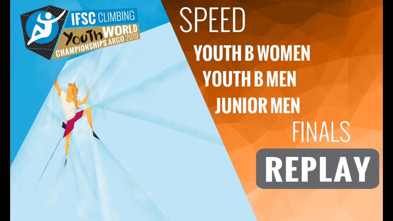 IFSC Youth World Championships Arco 2019 || Women's Speed final YB, Men's Speed final YB & J
