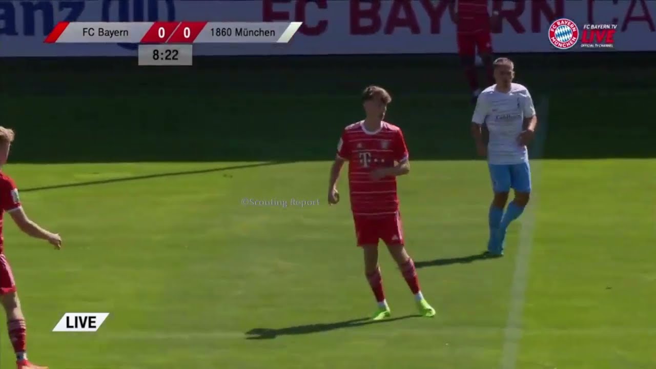 Paul Wanner vs. 1860 M&uuml;nchen U19 (13/08/2022) | FC Bayern M&uuml;nchen