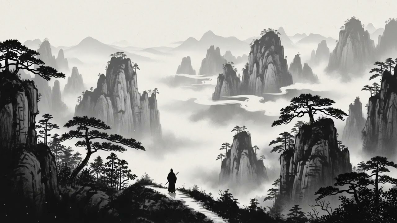 冥想療癒中國風音樂《云山行者》｜1小時禪意音樂｜無鼓點｜古箏・竹笛 Guzheng & Dizi｜Chinese Zen Music