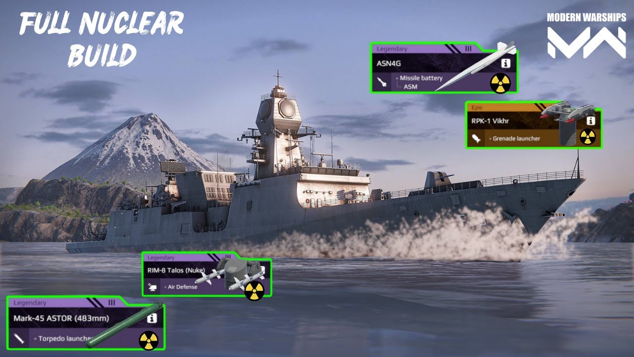 INS Nilgiri - Full Nuclear Build ☢️- India Frigate - Nuclear gameplay 🔥 modern warships 