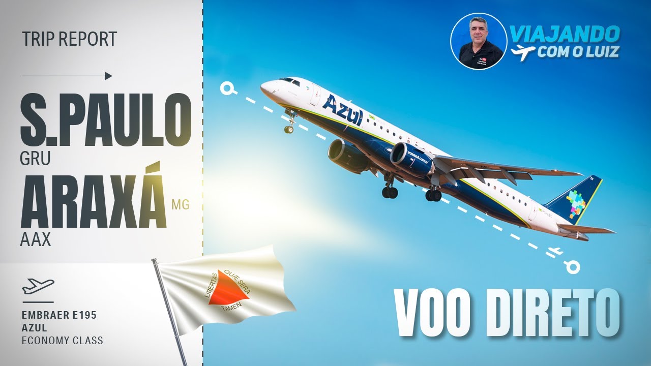 VOANDO DIRETO DE SÃO PAULO PARA TERMAS DE ARAXÁ-MG