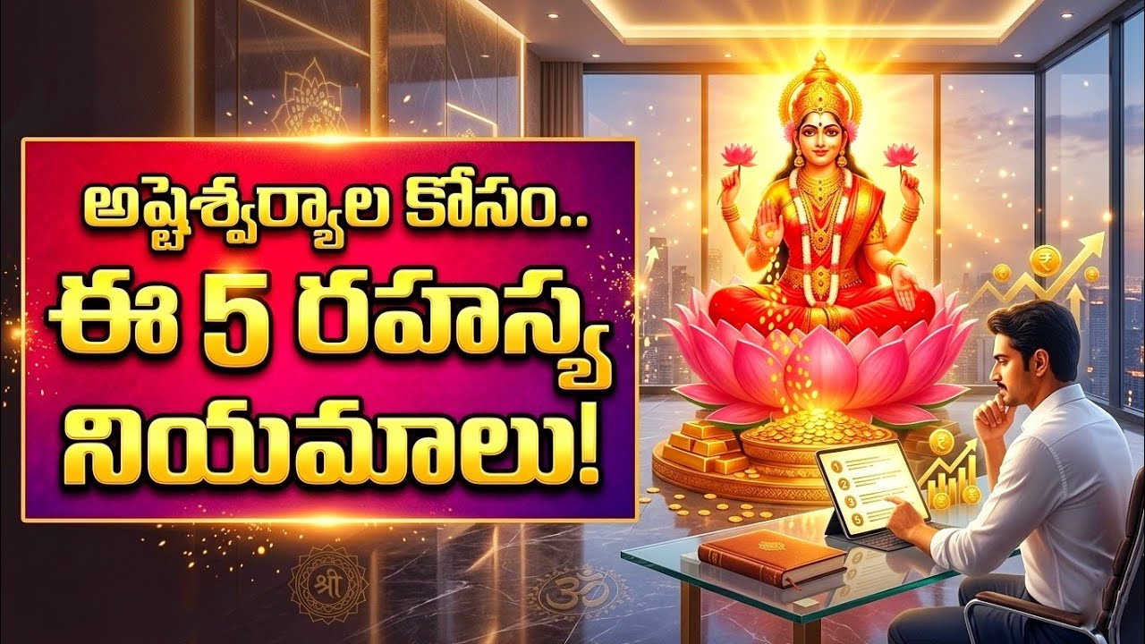 ధనవంతుల రహస్యం: ఈ 5 అలవాట్లు పాటిస్తే మీ ఇంటే సంపద #lakshmidevi 
