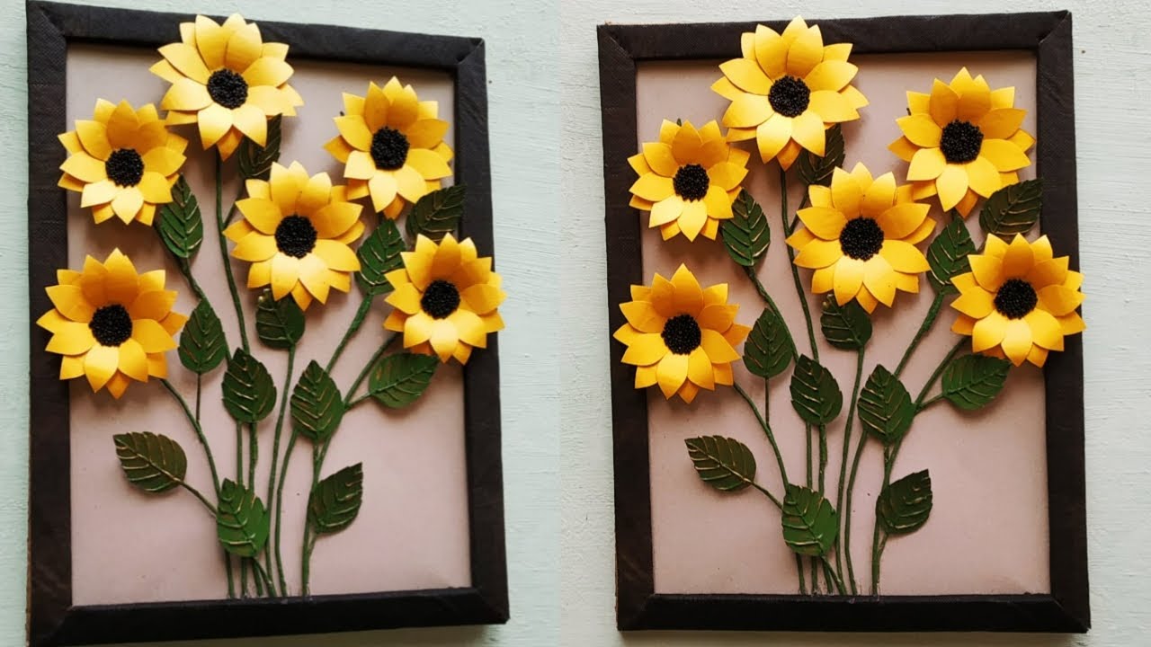 Sunflower wall hanging/Diy wall decor