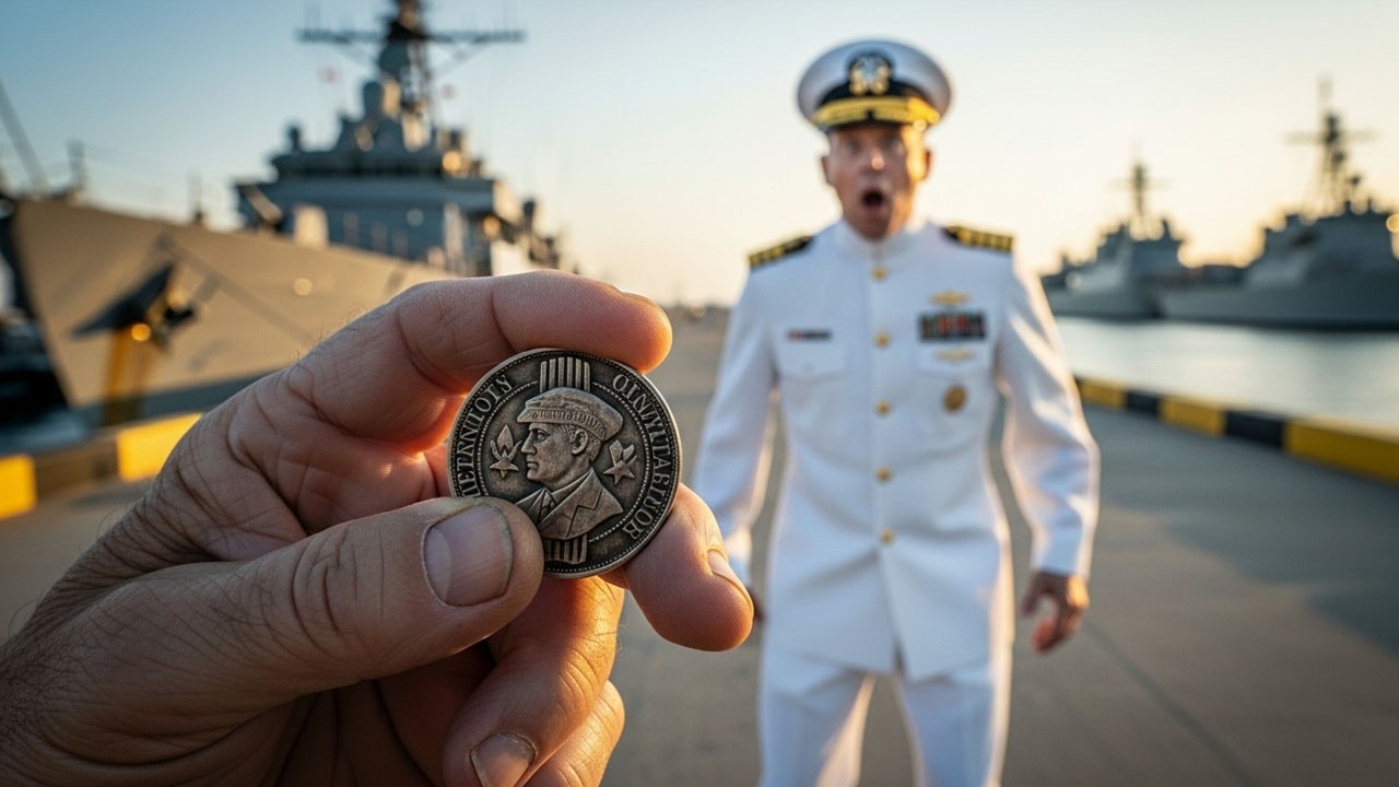 They Mocked the Empty Chair at the Dock — The Admiral Froze When He Saw the Coin in His Hand