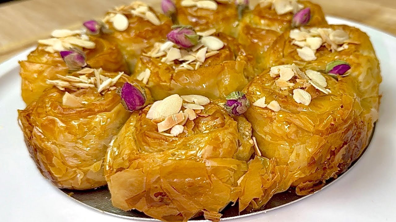 RECETTE RAMADAN 2024 🌙 LA BAKLAVA ROSE À PARTAGER ORIGINALE EN FORME DE FLEUR 🌹🇹🇷