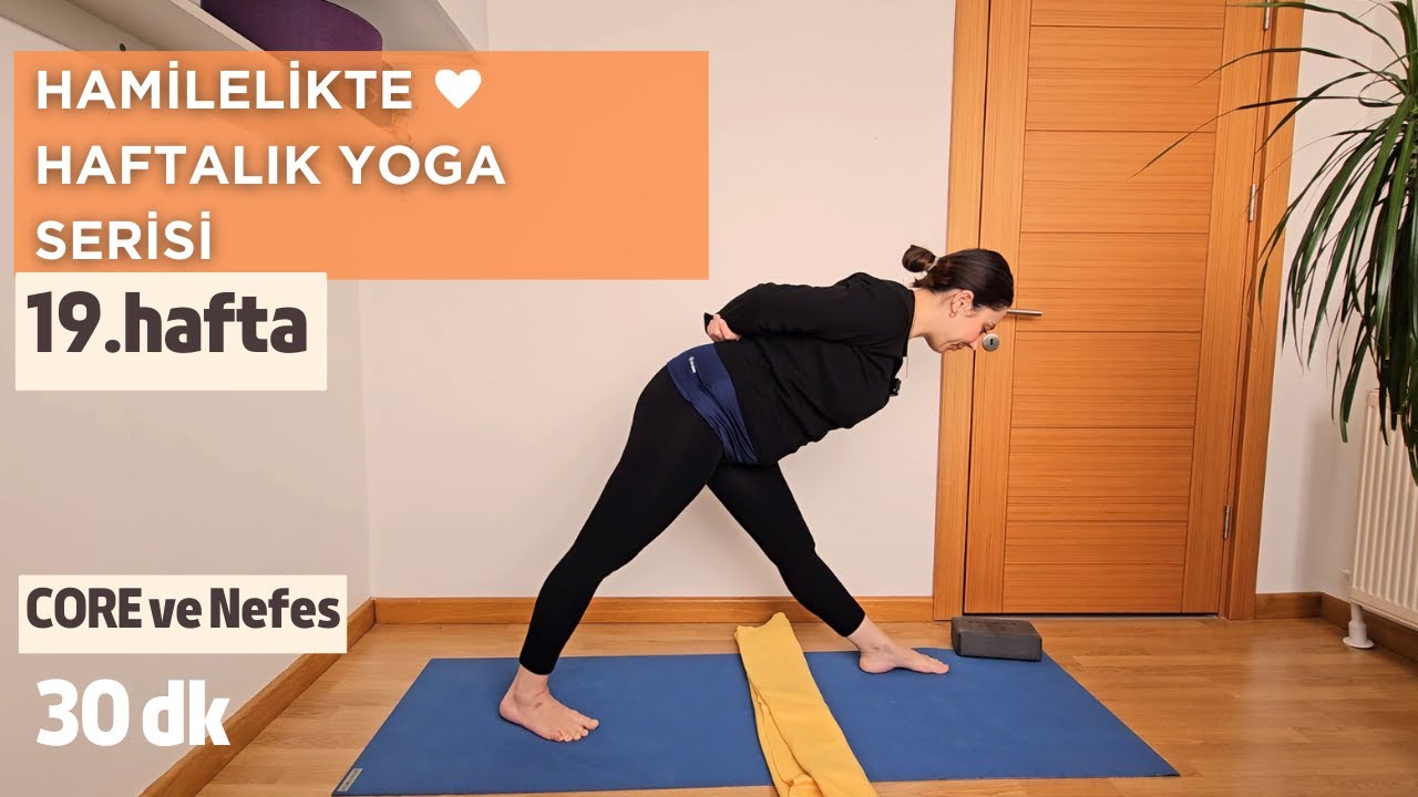 Hamile Yogası Serisi / 19. Hafta | CORE Diyafram ve Pelvik Taban Dengesi (40 Haftalık Seri)