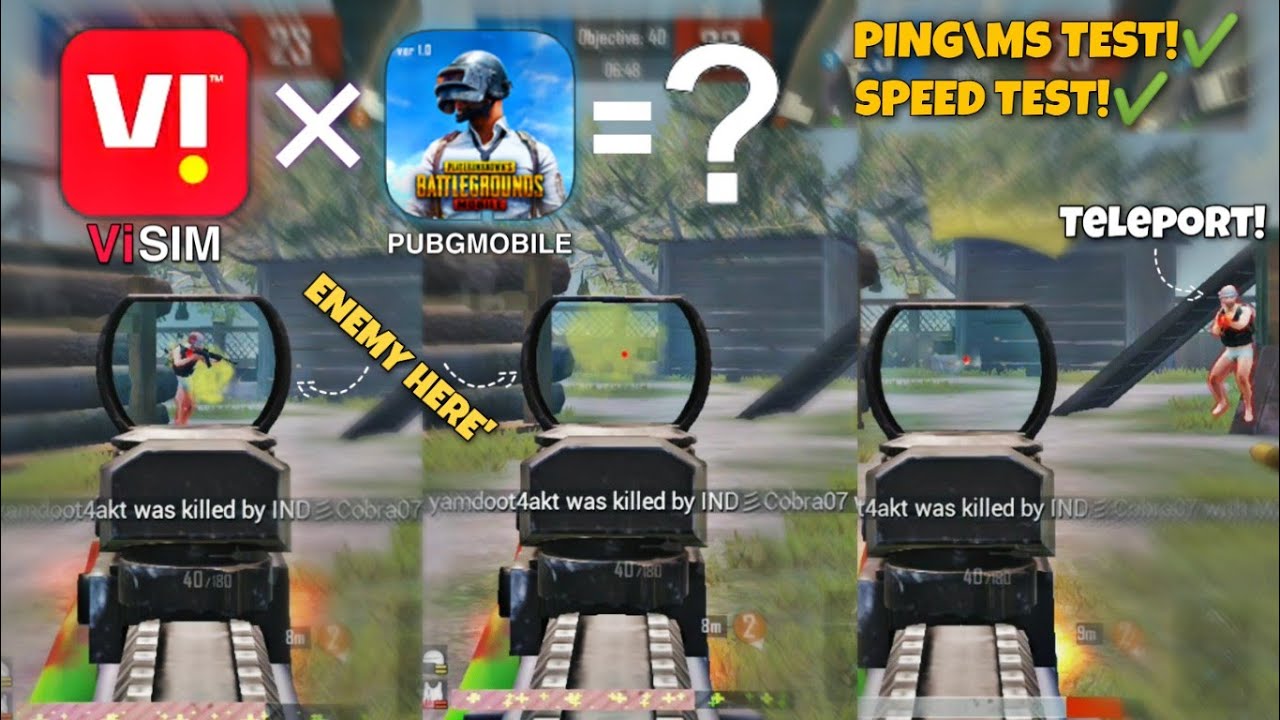 Vi Sim Card Ping Test On Pubg Mobile | Every Gamers Watch This Video Before You buy Vi Sim Card !!😱😱