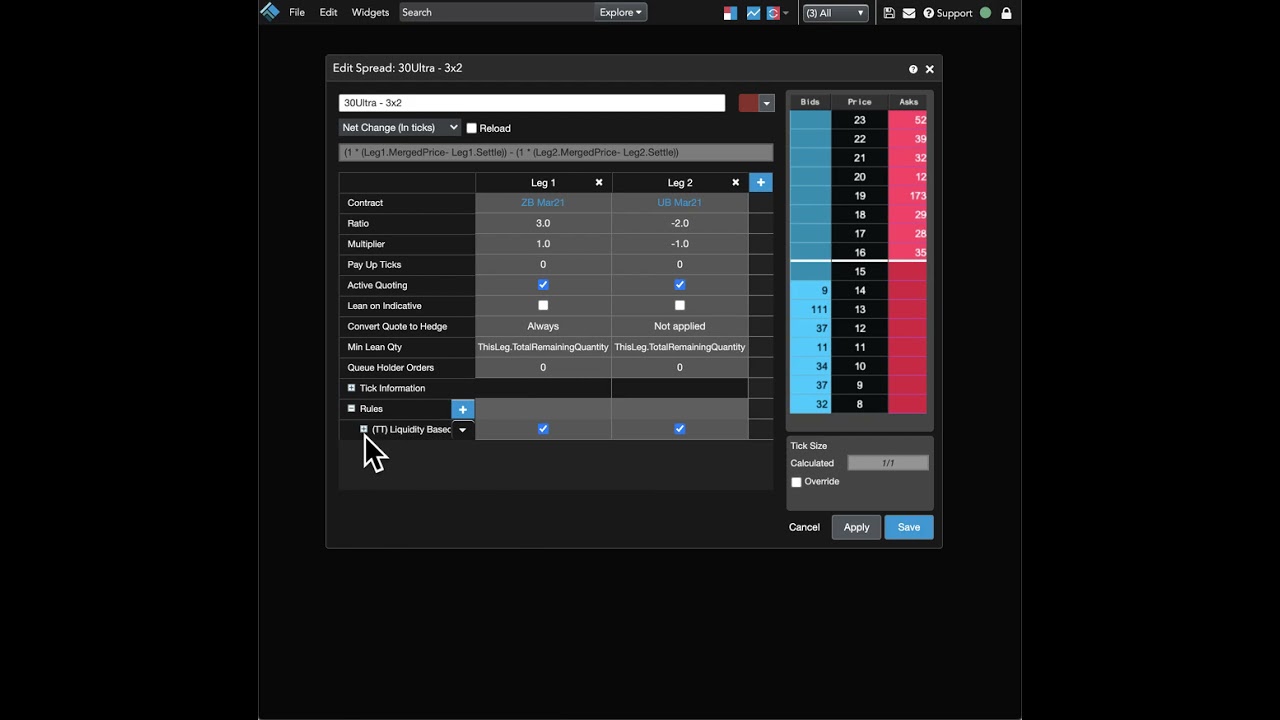 Find edge for your arb/spread trading with pre-built Autospreader Rules