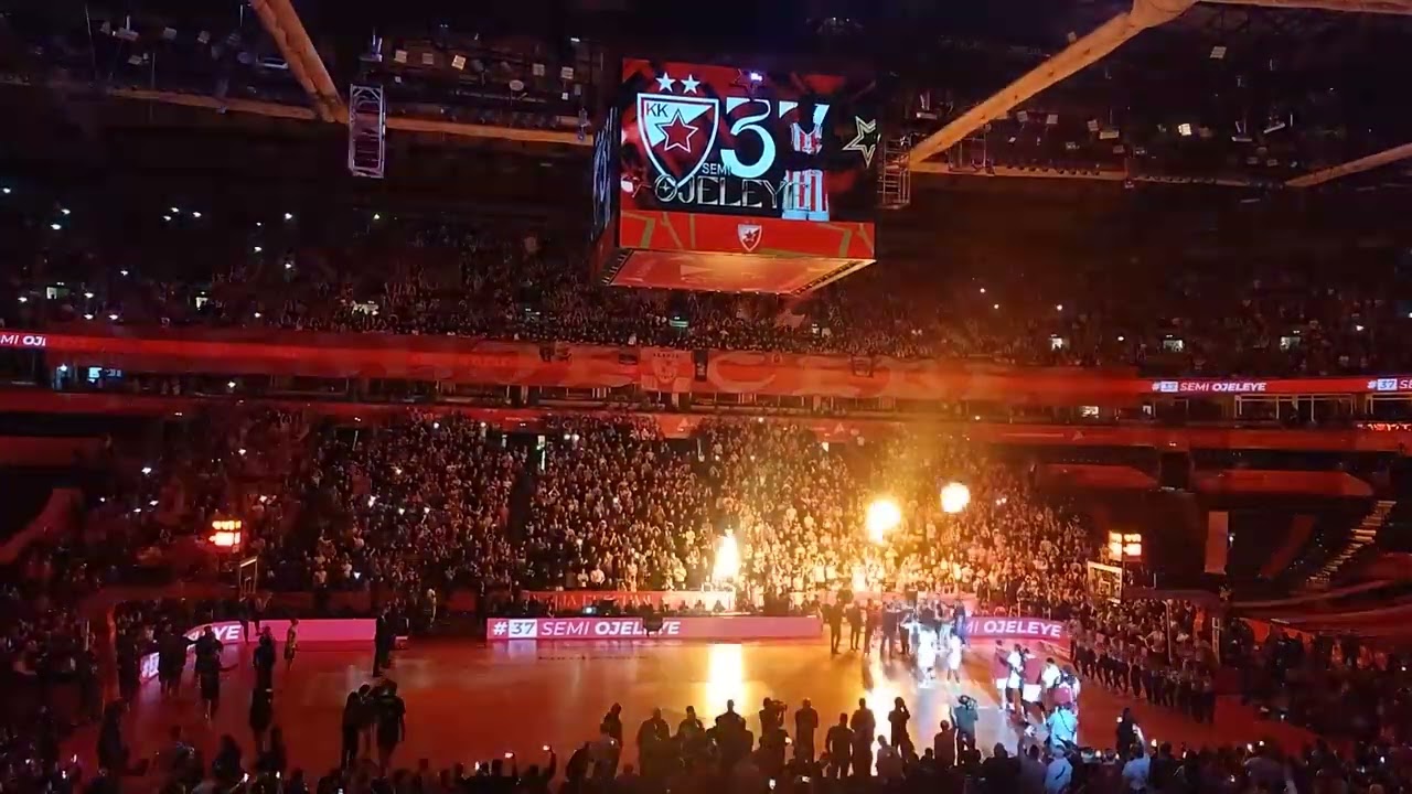 Eurolegue Crvena Zvezda - Dubai Effects by Fenix pyrotehnics- flames by @ExploSFX 