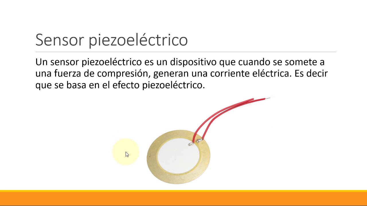 Sensores generadores &ndash; Sensor piezoel&eacute;ctrico