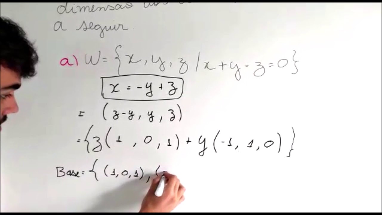 Exercício 02 - Base e Dimensão Vetorial