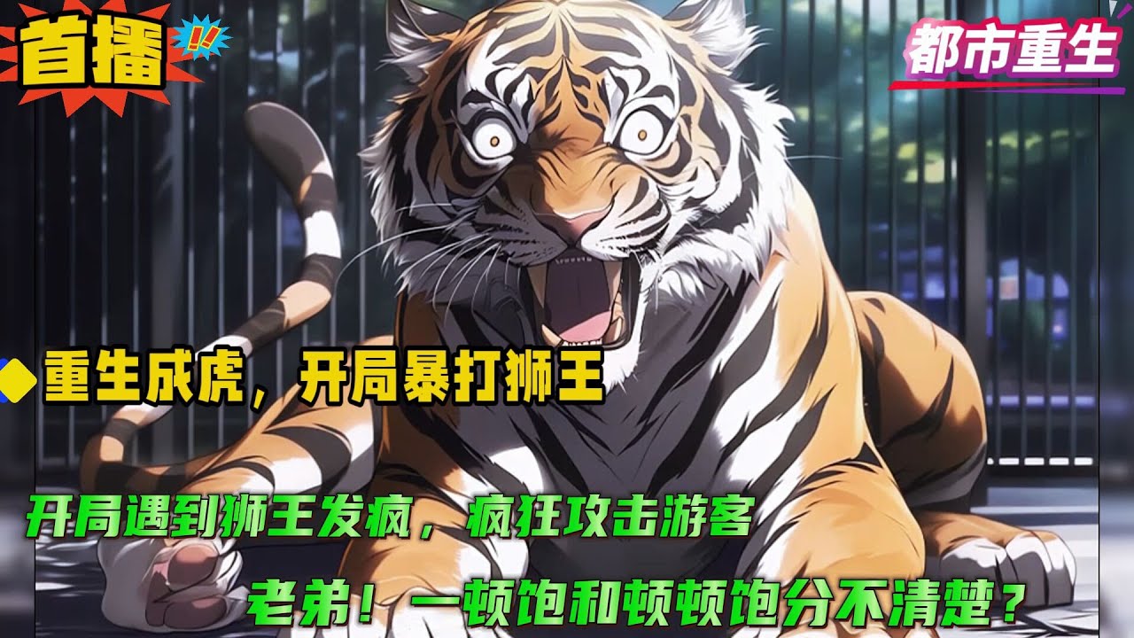 灵气复苏【重生成虎，开局暴打狮王】开局重生为野生动物园的一头小老虎，两年时间体重飙升600斤！手下还有三十多号小弟...意外发现灵气复苏，天地间出现很多恐怖的生物...