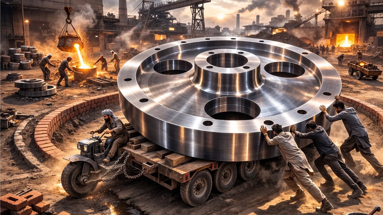 How a Massive 2-Ton Wheel is Forged | Extreme Metal Melting & Manufacturing Process