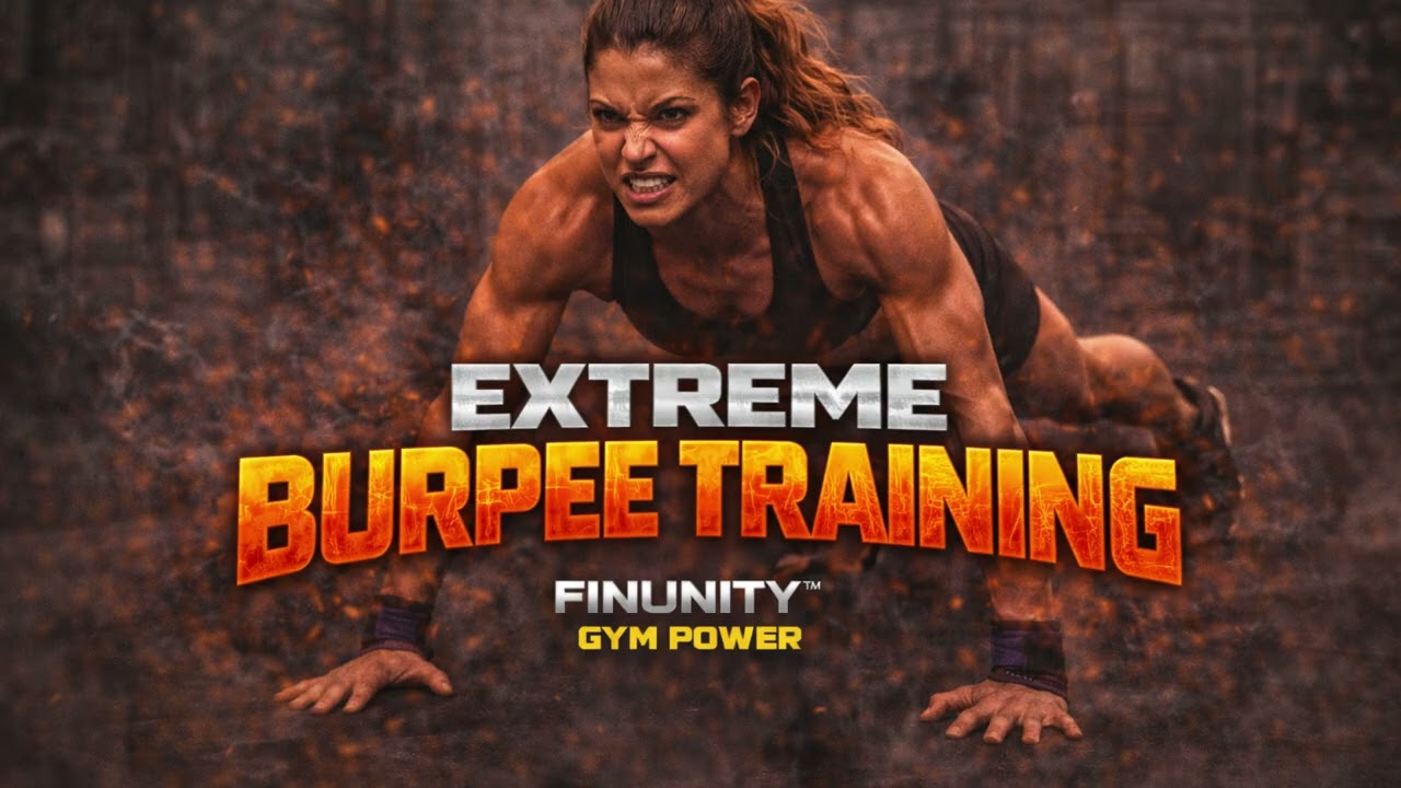🏋️‍♀️EXTREME BURPEE TRAINING – GYM GIRL | FINUNITY™ GYM POWER