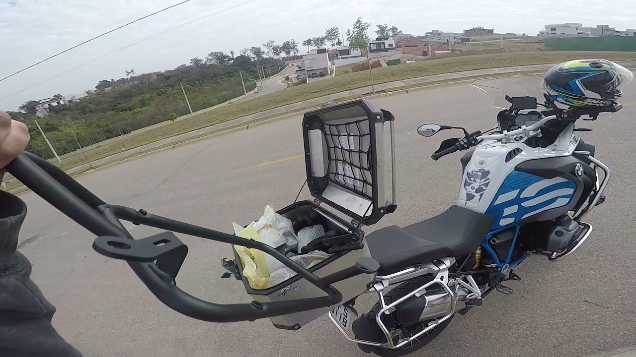 instalação do suporte Baus laterais PL 5108 CAM na BMW R1200 GS Adventure