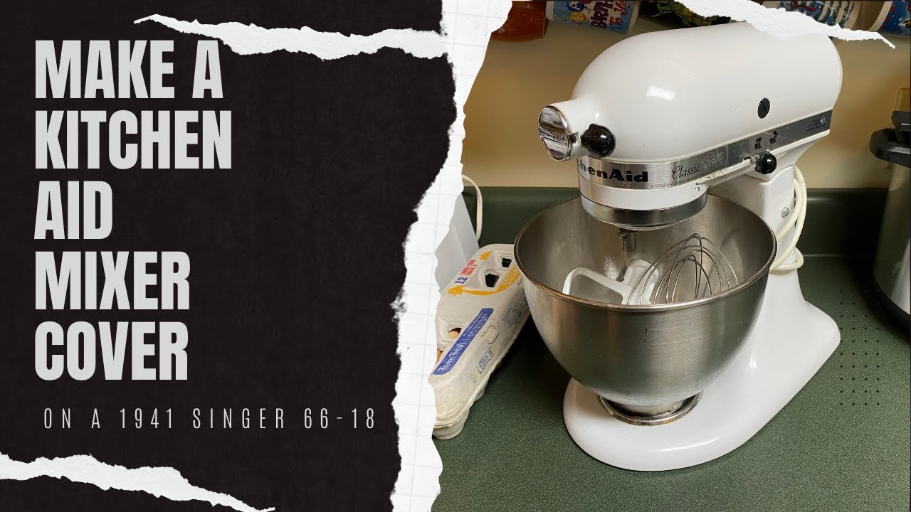 Изготовление чехла для миксера First Kitchen Aid / Вышивка / Janome MC550E / Singer 66-18 1941 года