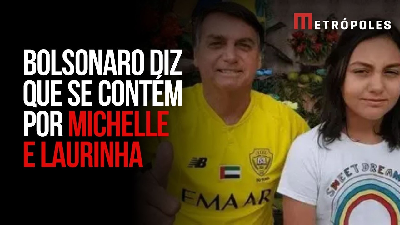Bolsonaro diz à PF que se mantém equilibrado por Michelle e filha