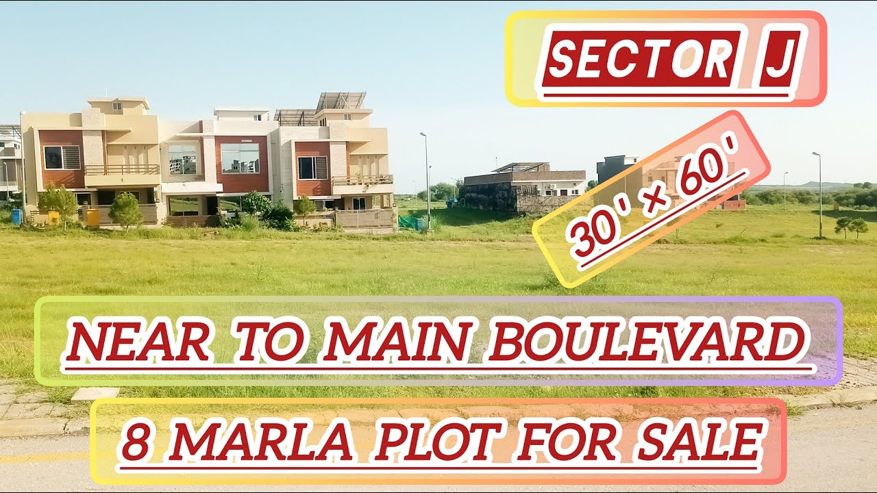J Block - 8 Marla Plot for Sale - 30*60 Dimension - Bahria Town Phase 8