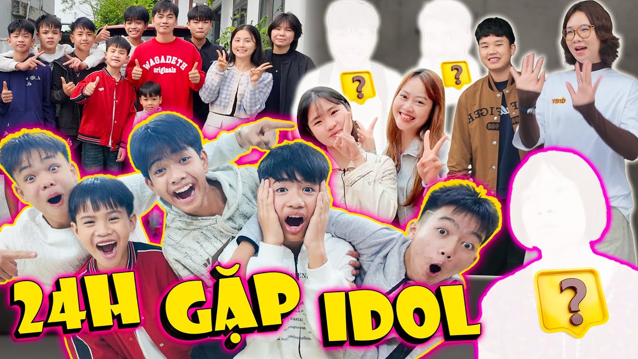 24H Đi Tìm Người Nổi Tiếng - Cả Team Bất Ngờ Gặp Toàn Idol | Min Min TV Minh Khoa