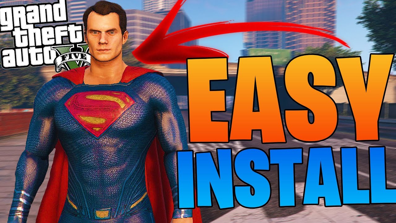 GTA 5 HOW TO INSTALL SUPERMAN MOD?! | gta 5 mods tutorial