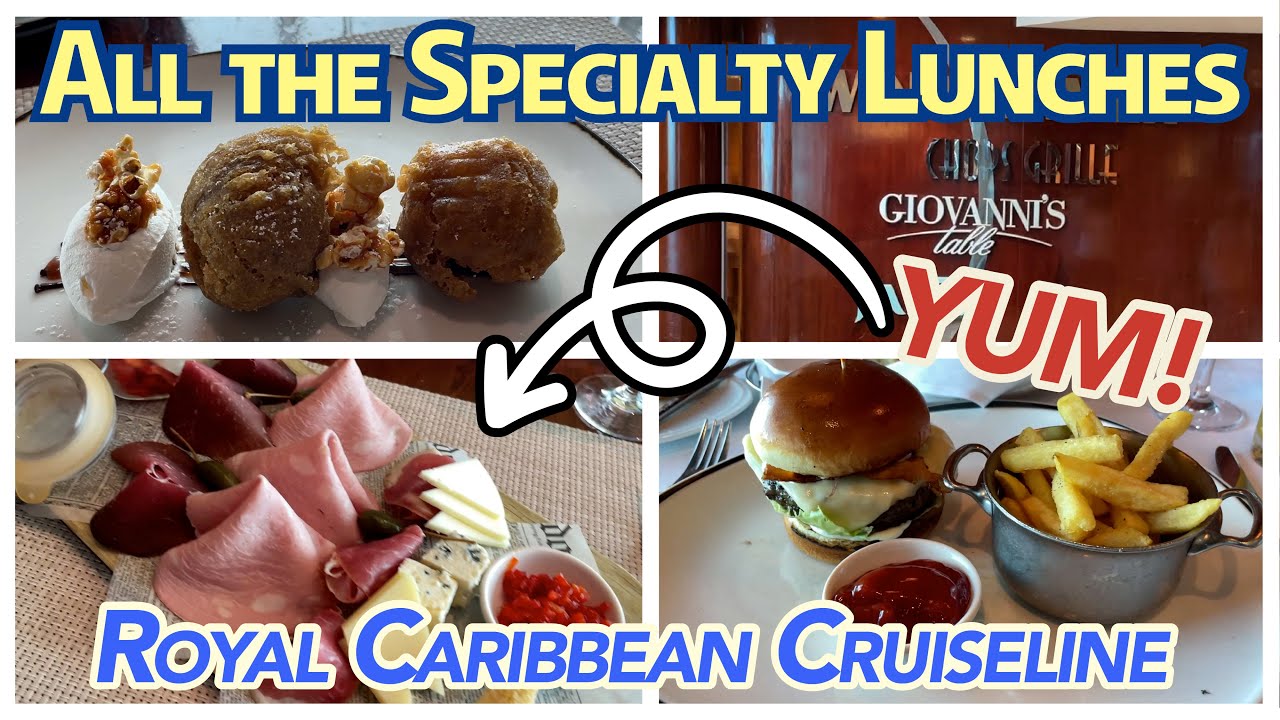 Which Specialty Restaurant Lunch Should You Pick? Food Review Royal Caribbean