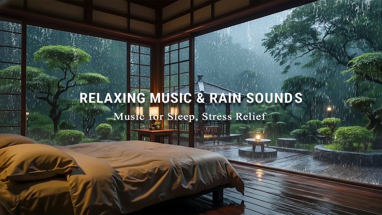 Relaxing Sleep Music + InsomniaㅣRain Sounds for Stress Relief, Relaxing Music, Deep Sleeping Music