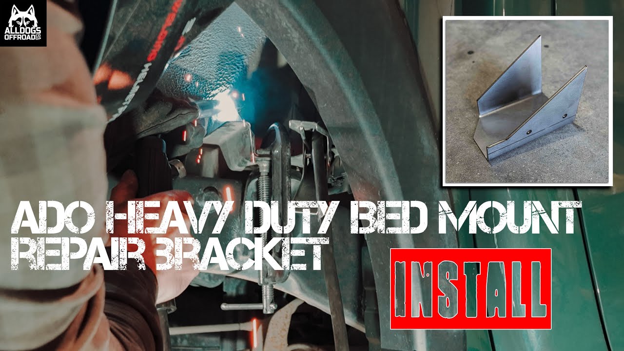 Alldogs Offroad Heavy Duty Bed Mount Repair Bracket for 2nd & 3rd Gen Nissan Frontier Install