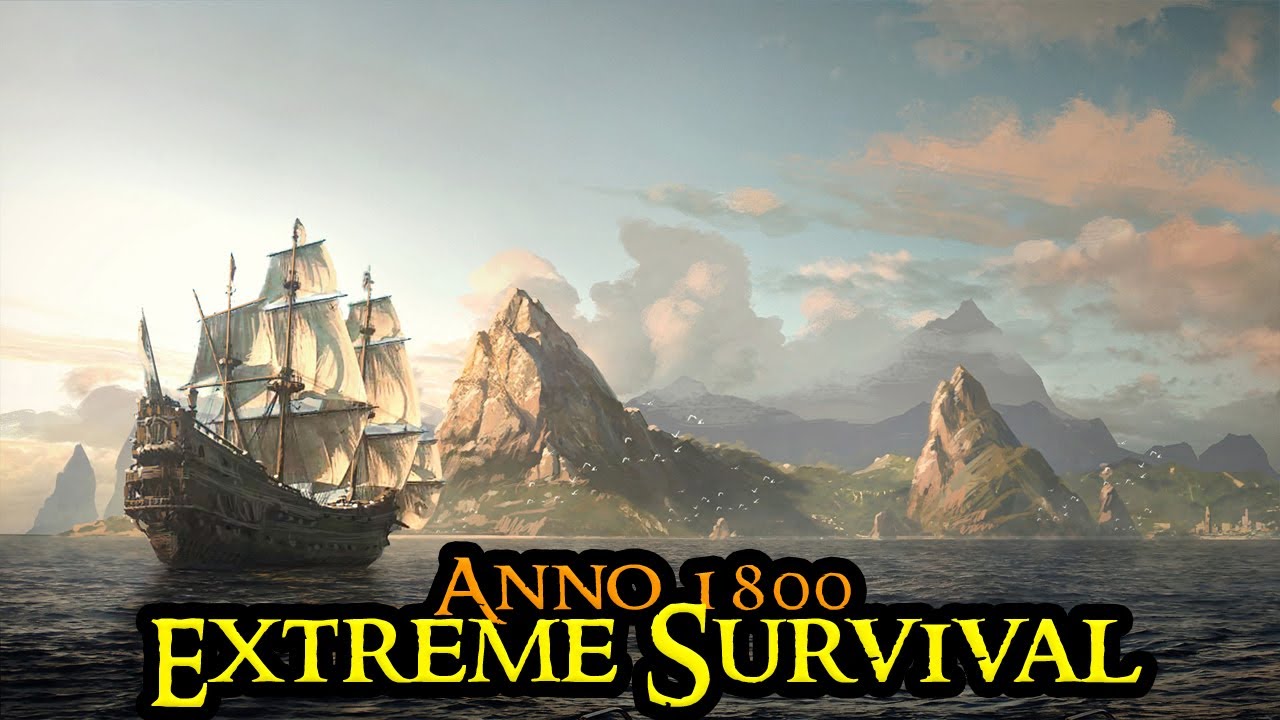 Anno 1800 EXTREME Longplay - HARDMODE Citybuilder vs 3 AI Opponents Lets Play Survival