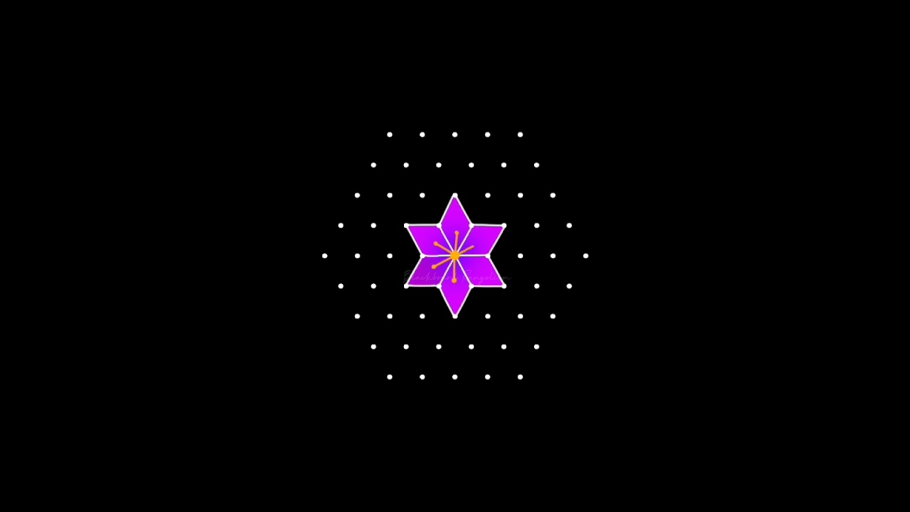 Beautiful round rangoli designs 9 x 5 dots / margali kolam / pongal rangoli