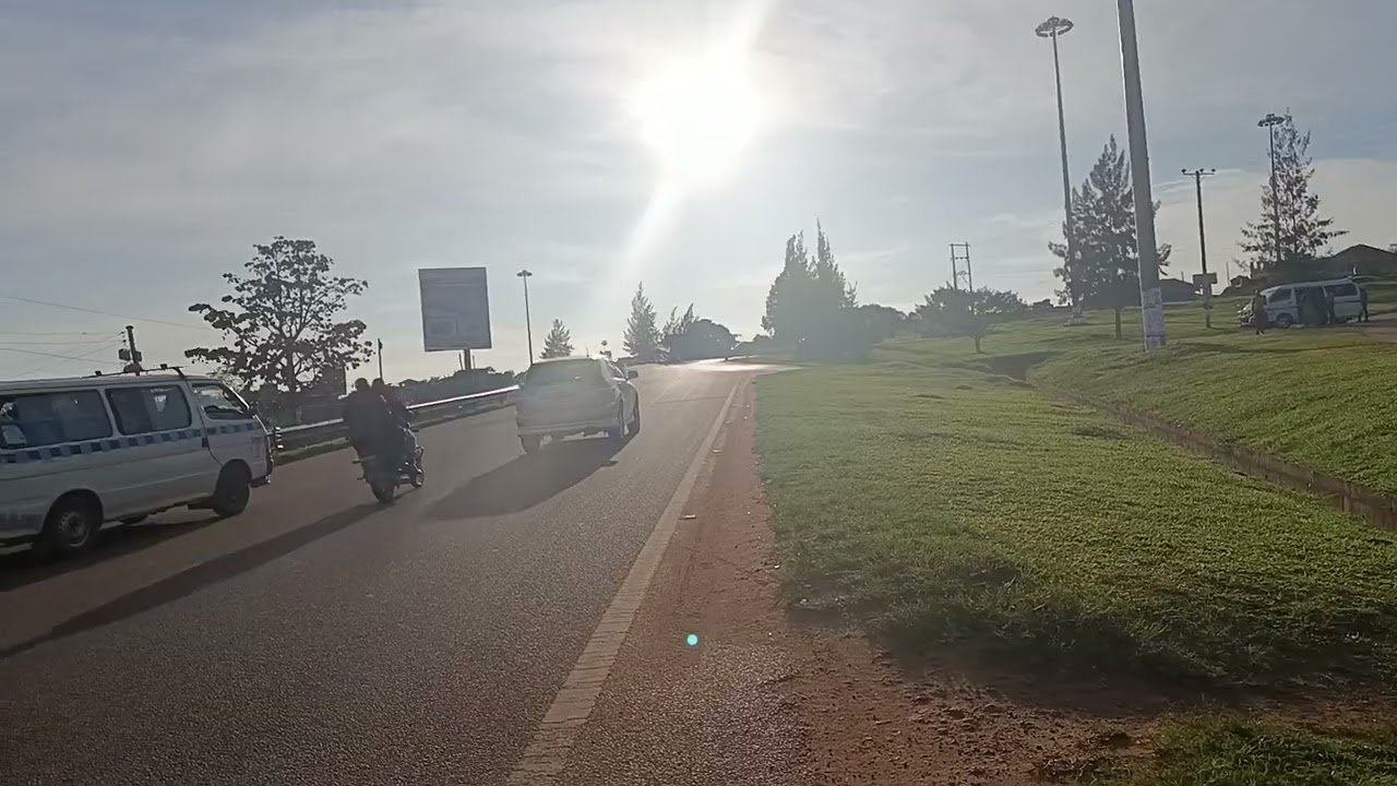 There is 'hurry' in Africa. Crossing the road