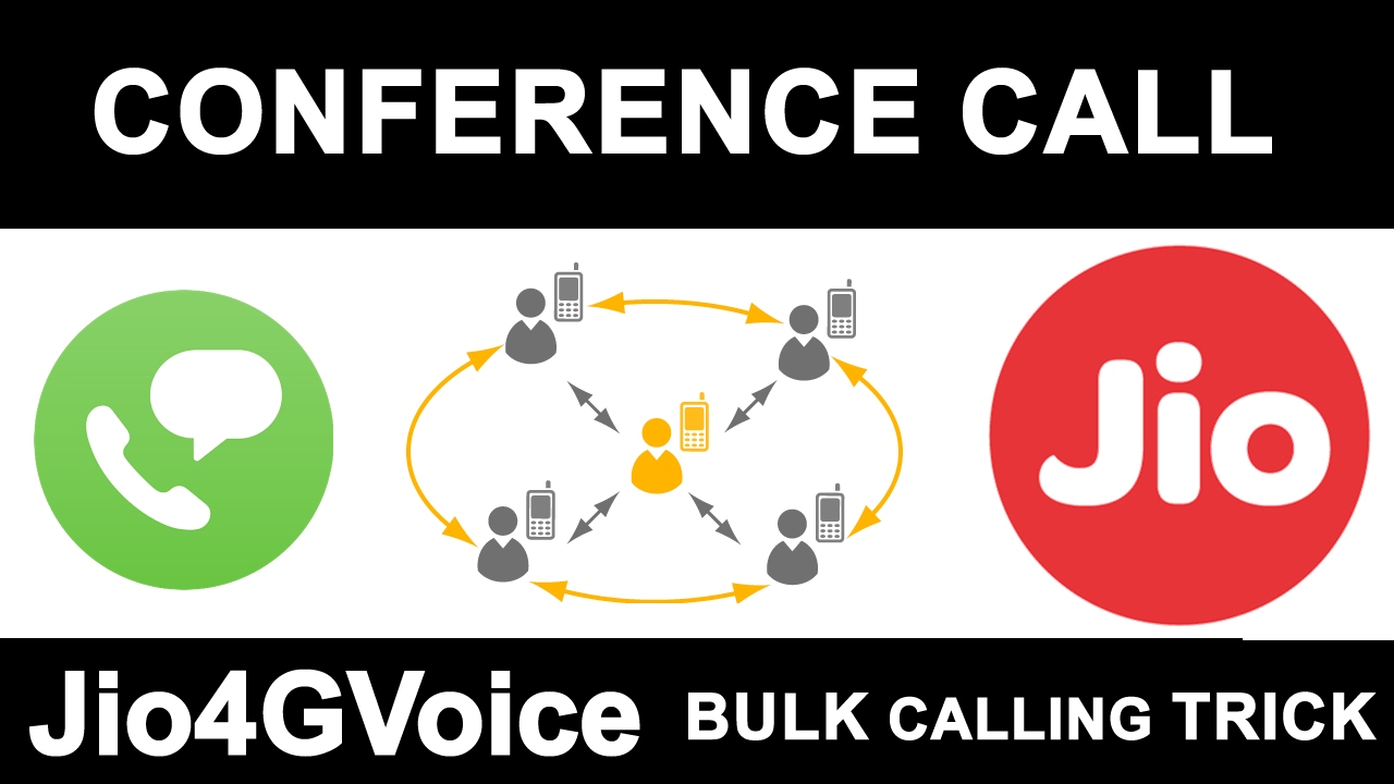 Reliance JIO FREE Conference Calling | How to Merge Multiple Calls in Jio4GVoice APP