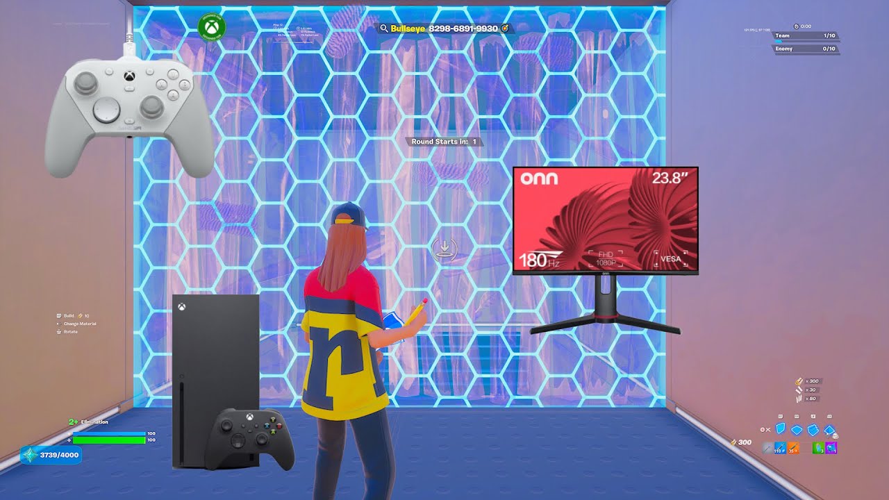 gamesir g7 pro🎮 + fortnite piece control 1v1 gameplay🎯🕹️