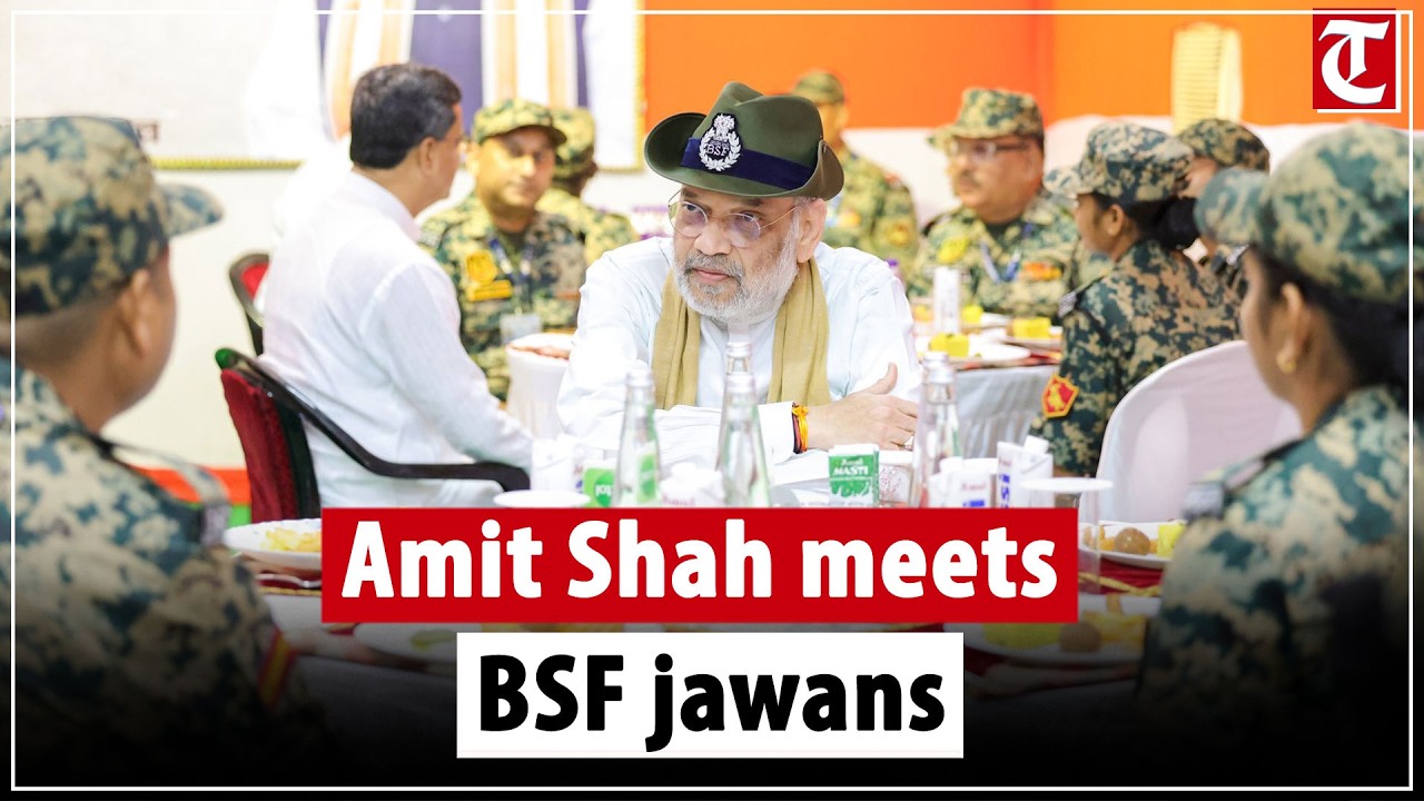Amit Shah addresses BSF at Tripura border, stresses security and announces fencing expansion plan