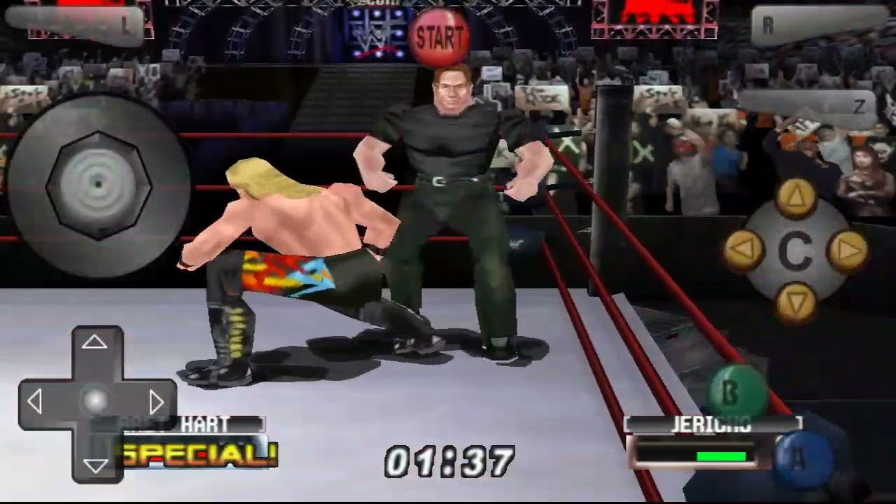 Bret Hart Caw WWF No Mercy vs Chris Jericho