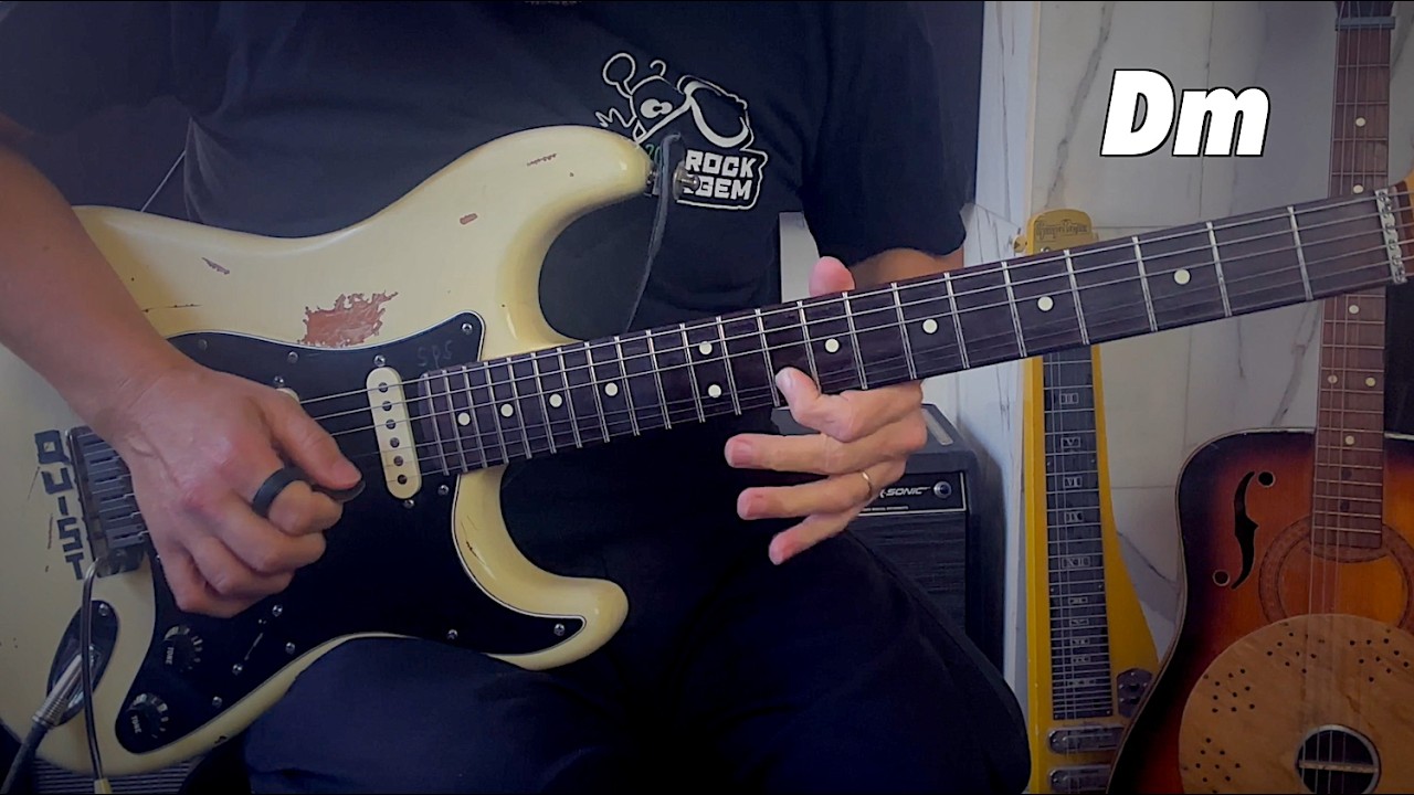 D Minor Blues Guitar Solo | Strat Tone 🎸
