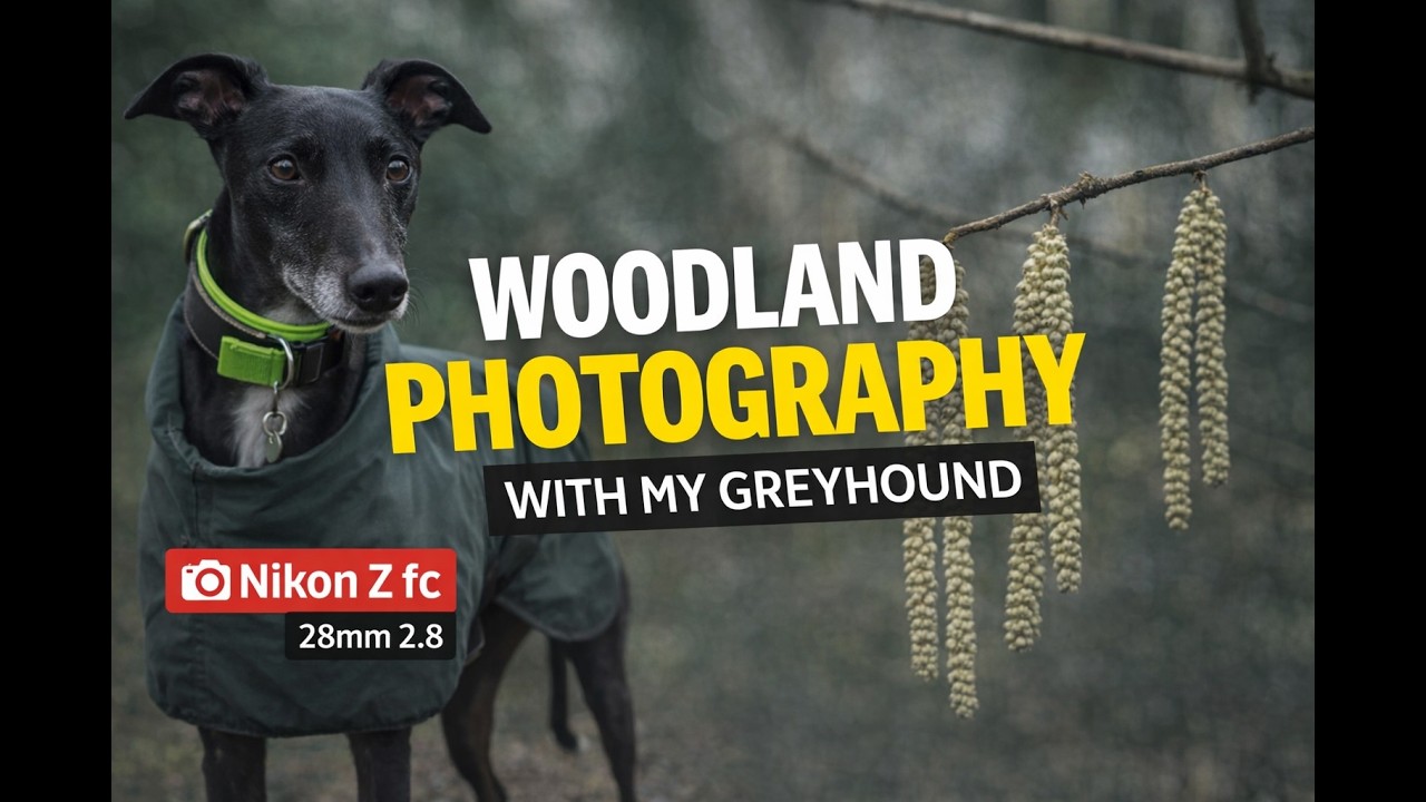 Woodland Photography With the Nikon Z fc + 28mm | Peaceful Walk in Plessey Woods With My Greyhound