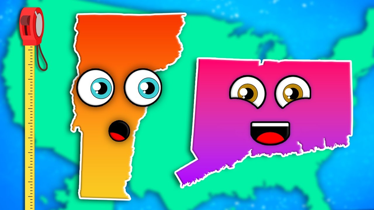 Discover Some Of The Smallest US States By Size! | US Geography For Kids | KLT Geography