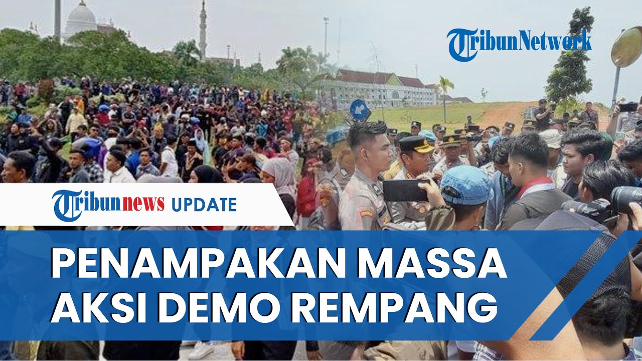 Penampakan Massa Aksi Demo di BP Batam Tuntut soal Rempang, Polisi Jaga Ketat Antisipasi Ricuh