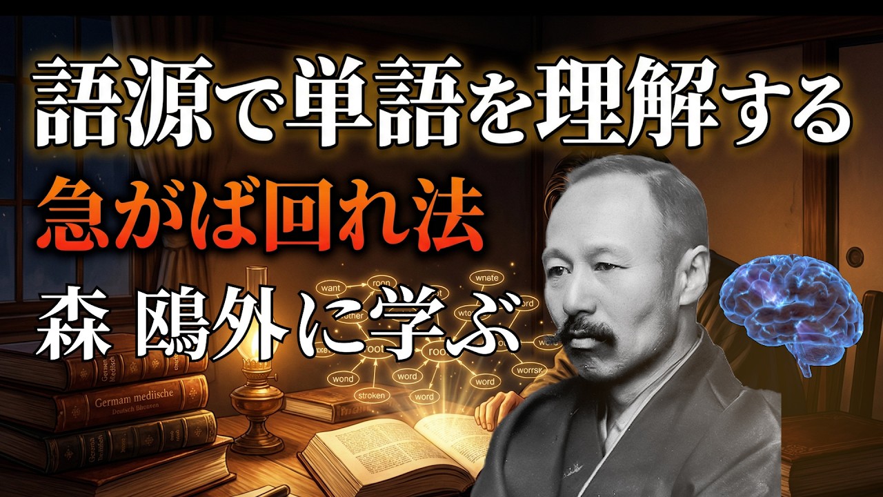 森鴎外が実践した言語学習の方法【語源の意識】