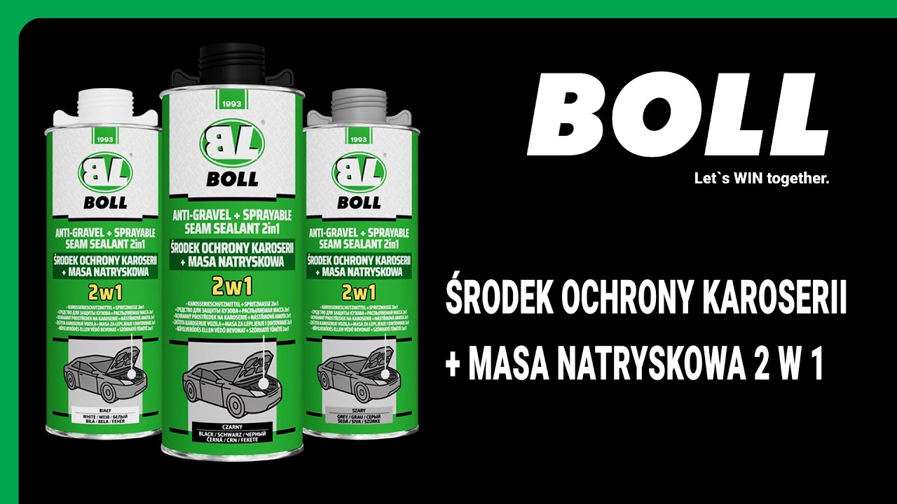 Poznaj środek ochrony karoserii + masa natryskowa w jednym 2w1 od BOLL