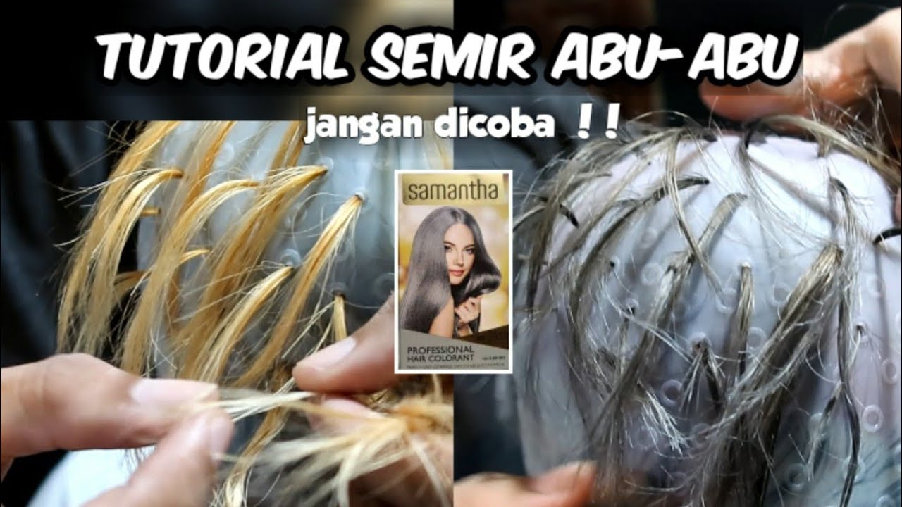CAT RAMBUT ABU-ABU HIGHLIGHT - miranda samanta