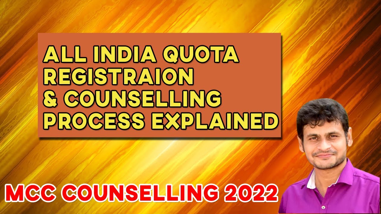 AIQ REGISTRATION & COUNSELLING PROCESS EXPLAINED | MCC COUNSELLING | NEET 2022 | VINOTH KP