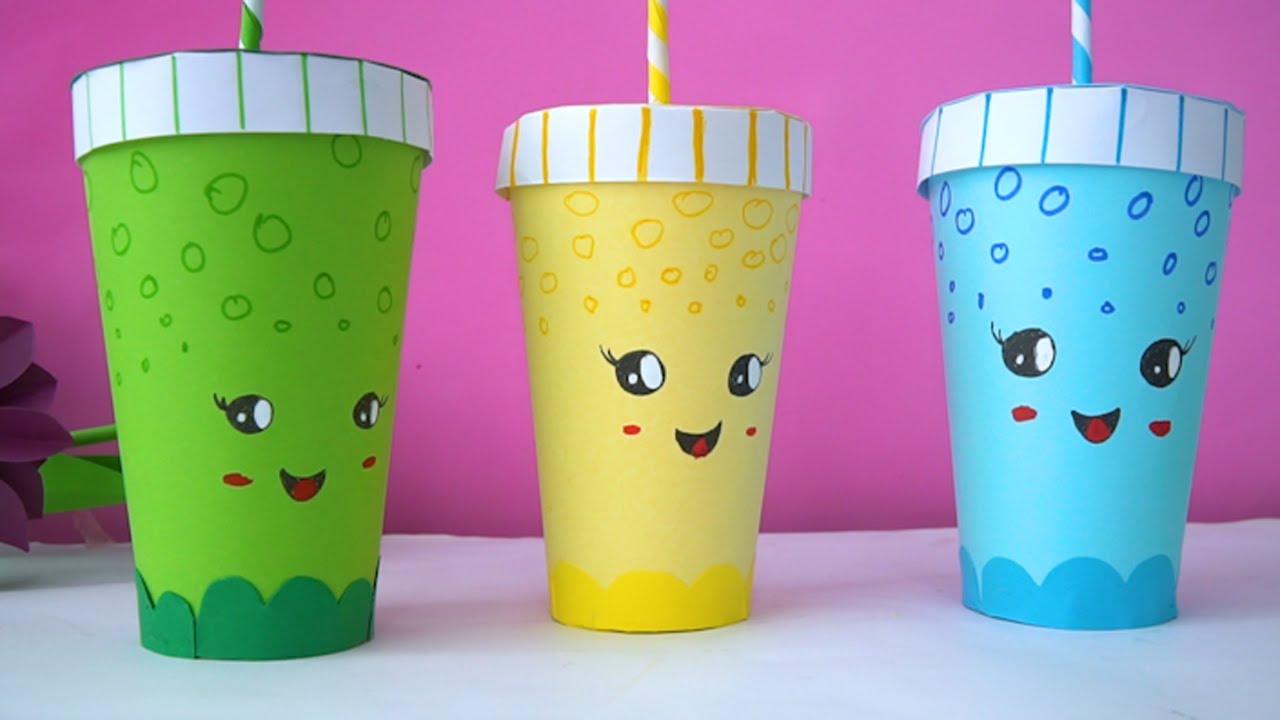 DIY Paper Coffee Mug  Paper Crafts For School  Origami coffee cup