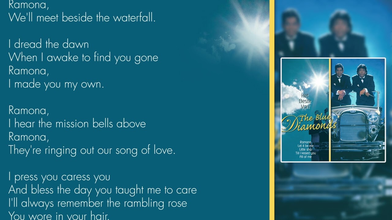 The Blue Diamonds - Ramona (Lyrics Video)