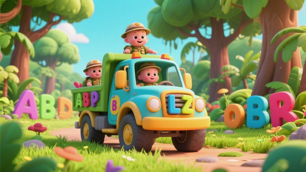 Baby Truck and the Alphabet Safari 🚚🔤🦁 | Fun ABC Song for Kids