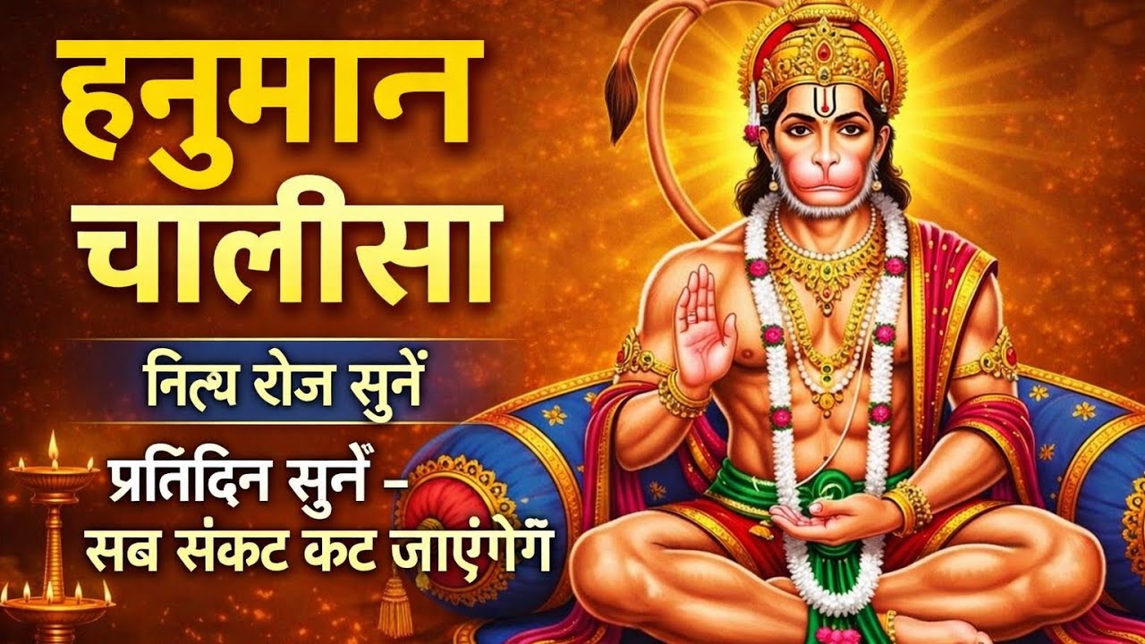 हनुमान चालीसा | नित्य रोज सुनने से सभी पाप व दुख नष्ट हो जाते हैं | Hanuman Chalisa Daily