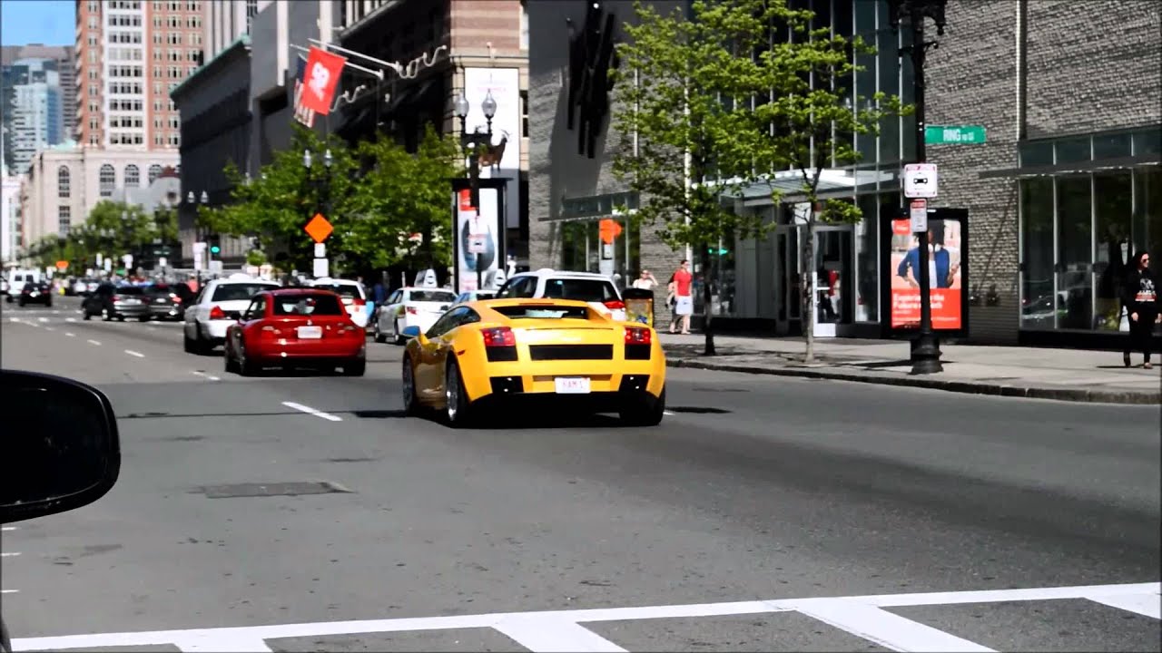 Supercars in Boston 2015 - Volume 1 - Aventador, 3x Gallardo, and more!